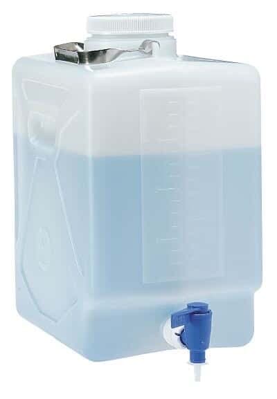 Thermo Scientific Nalgene 2321-0020 Autoclavable Rectangular Carboy with Spigot, PP, 9 L