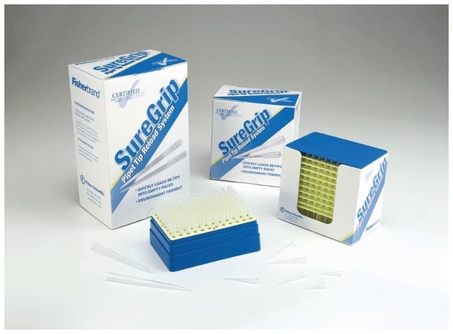 Fisherbrand™ SureGrip™ Pipet Tips, Racked/Reload System