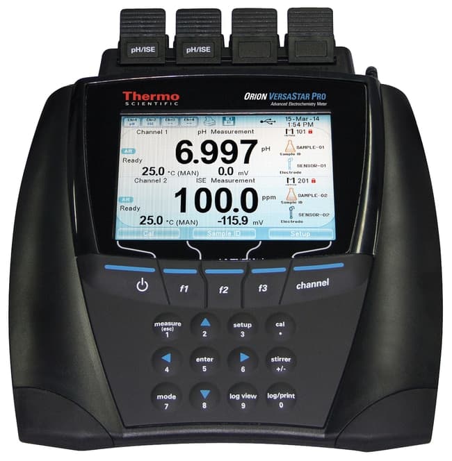 Thermo Scientific Orion Versa Star Pro pH/ISE Benchtop Multiparameter Meter Meter, 2 Channel pH/Ion (Sensor Not Included)