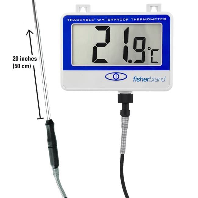Fisherbrand Traceable Extra-Extra Long Probe Waterproof Thermometer