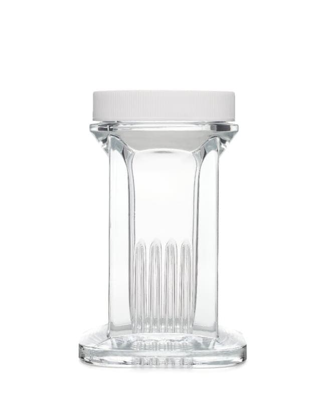 StatLab Glass Coplin Jar with Poly Screw-Top Lid
