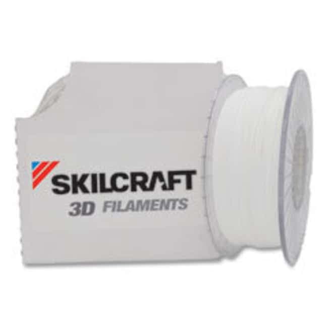7045016858918 Skilcraft 3d Printer Acrylonitrile Butadiene Styrene Filament, 1.75 Mm, White