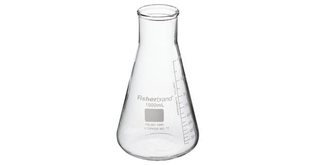 Fisherbrand™ Reusable Glass Wide-Mouth Erlenmeyer Flasks