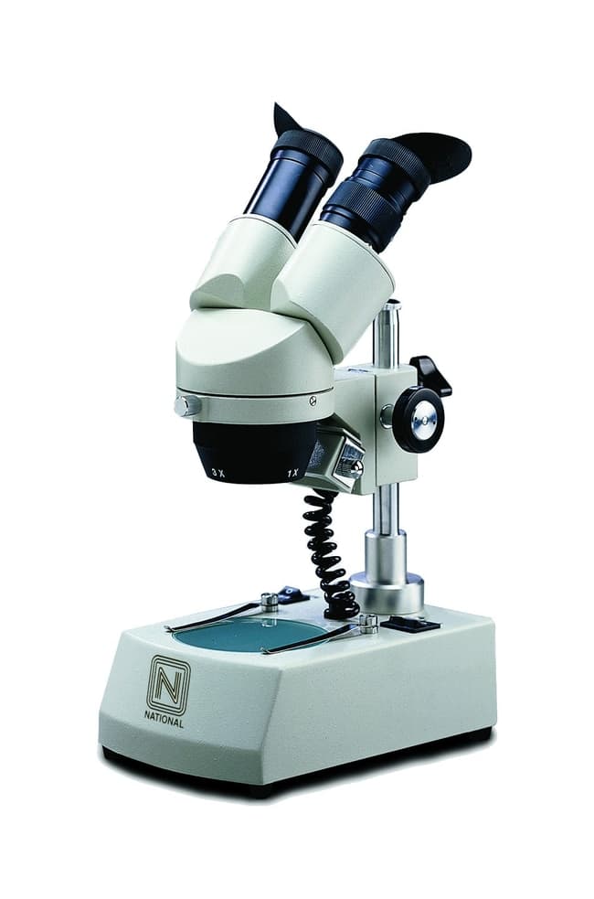 National Optical Dual Magnification (1X/3X) Stereo Microscope