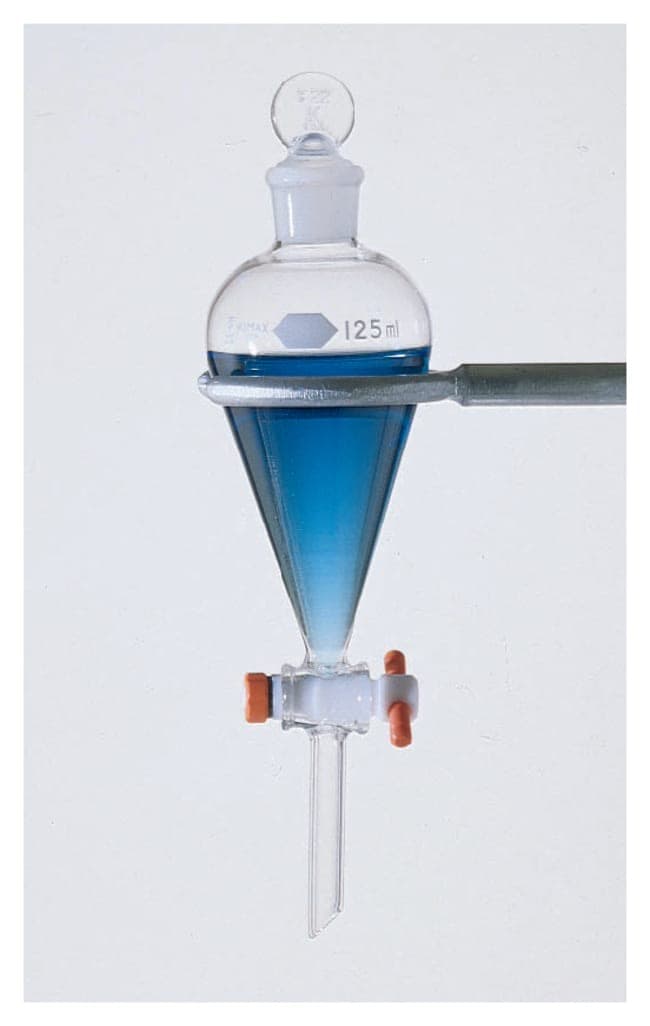 DWK Life Sciences Kimble™ KIMAX™ Squibb Separatory Funnels with PTFE-Plug Stopcock
