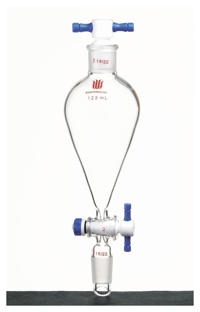 Synthware™ Separatory Funnels with PTFE Stopcock and Stopper